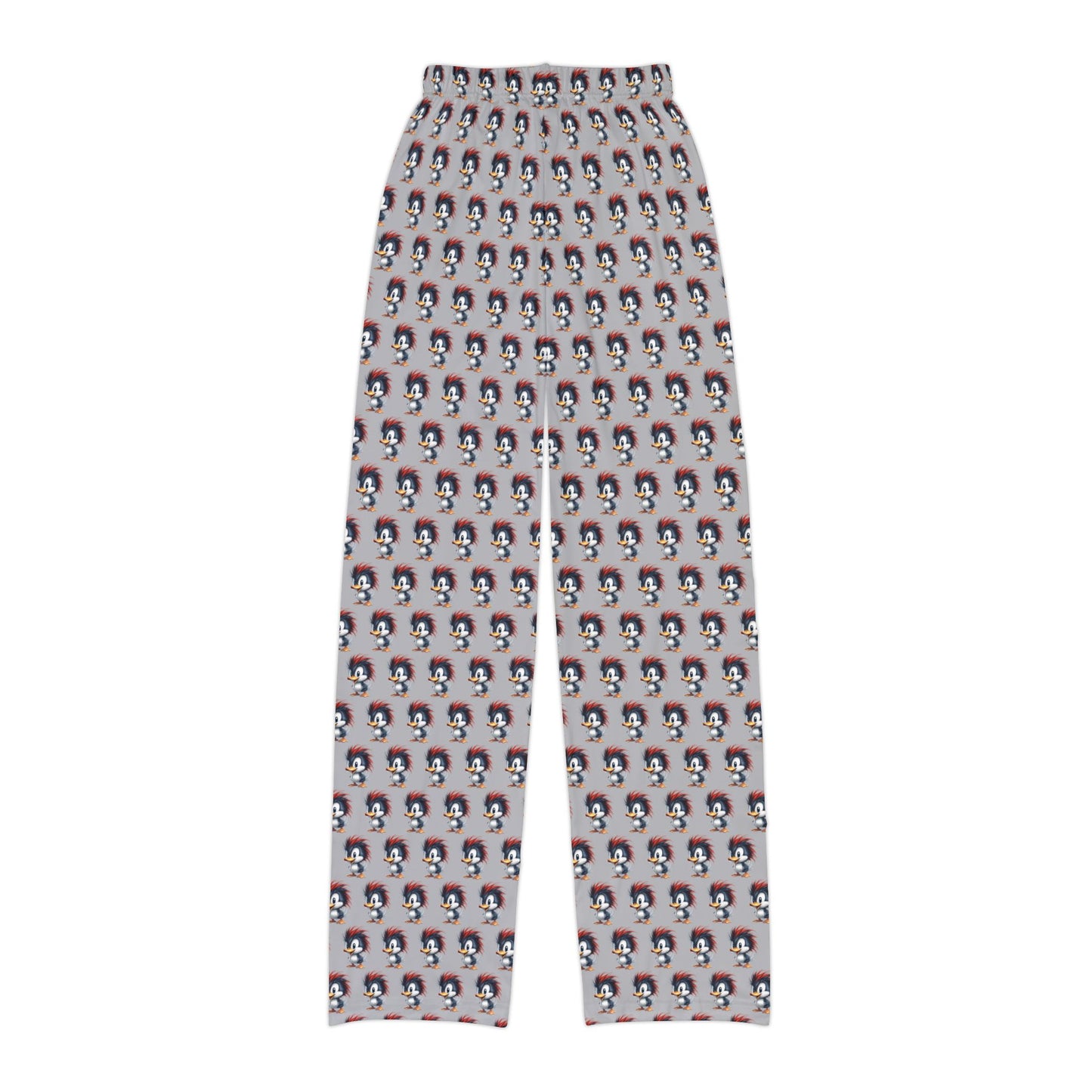 Kids Lounge Pants -AOP Light Grey (Red Hair Duck)