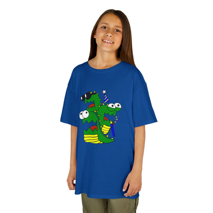 Kids Heavy Cotton T-Shirt (Larry the Snake thing)