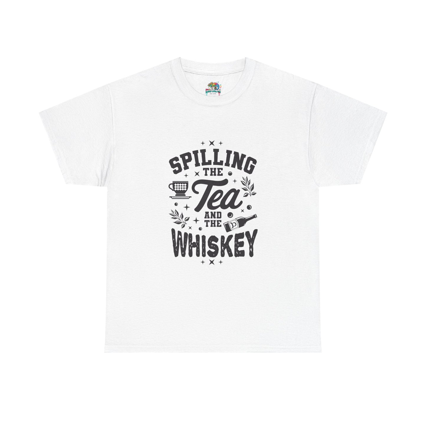 Unisex Heavy Cotton Tee (Spill Tea & Whiskey)