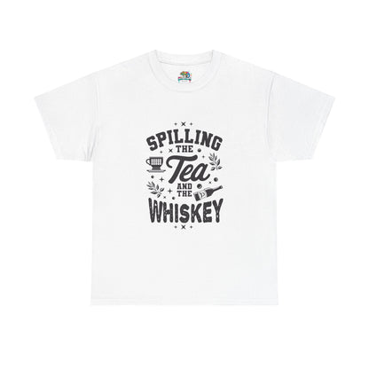 Unisex Heavy Cotton Tee (Spill Tea & Whiskey)