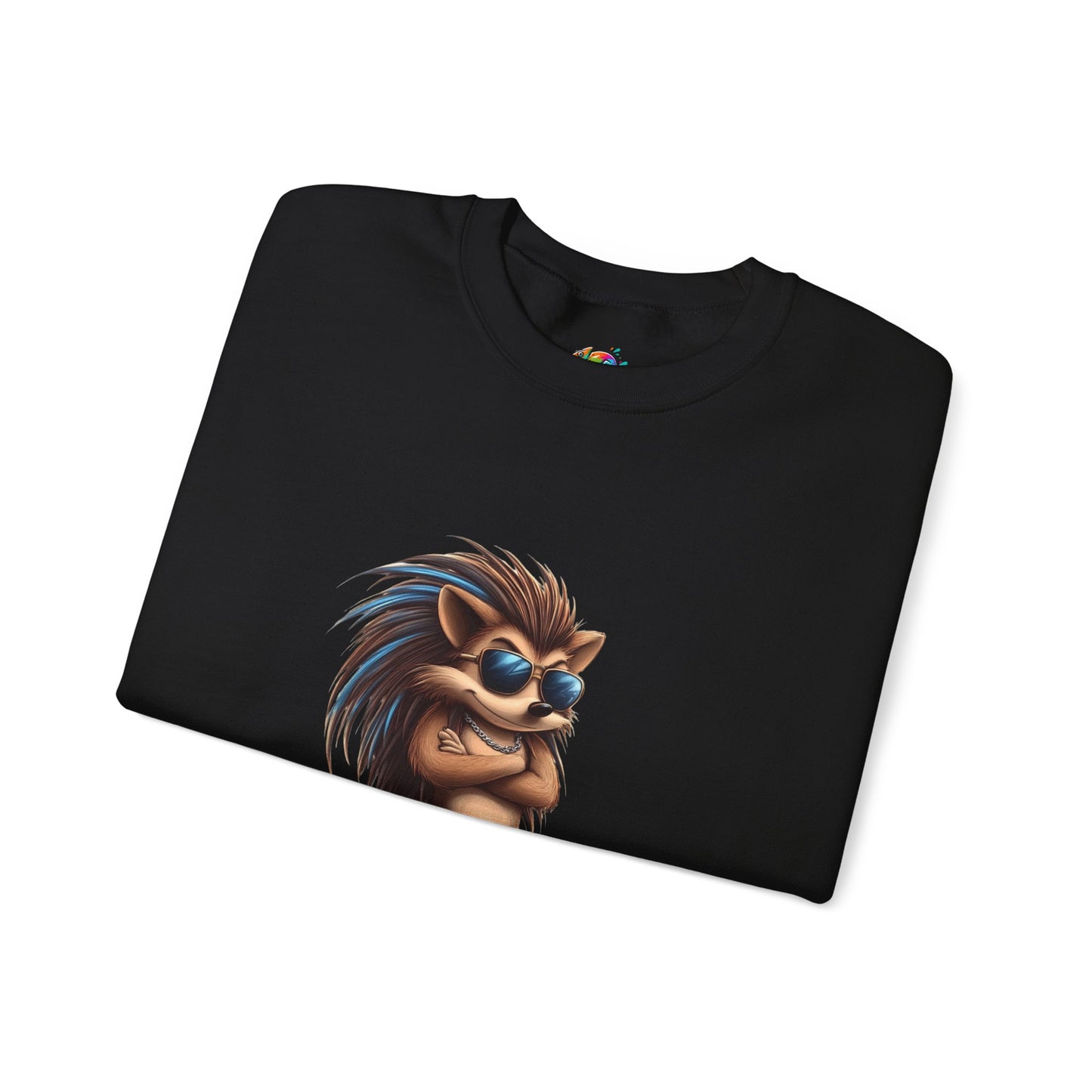 Unisex Heavy Blend™ Crewneck Sweatshirt (Cool Hedgehog)