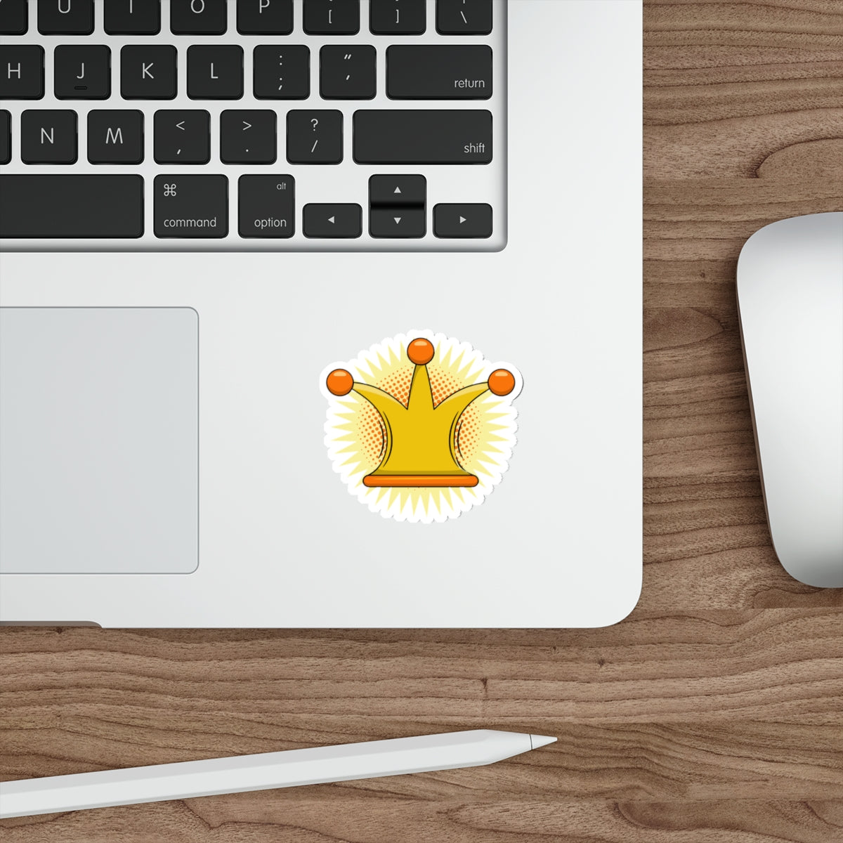 Die-Cut Stickers | Vibrant Art for Personalization (Crown)