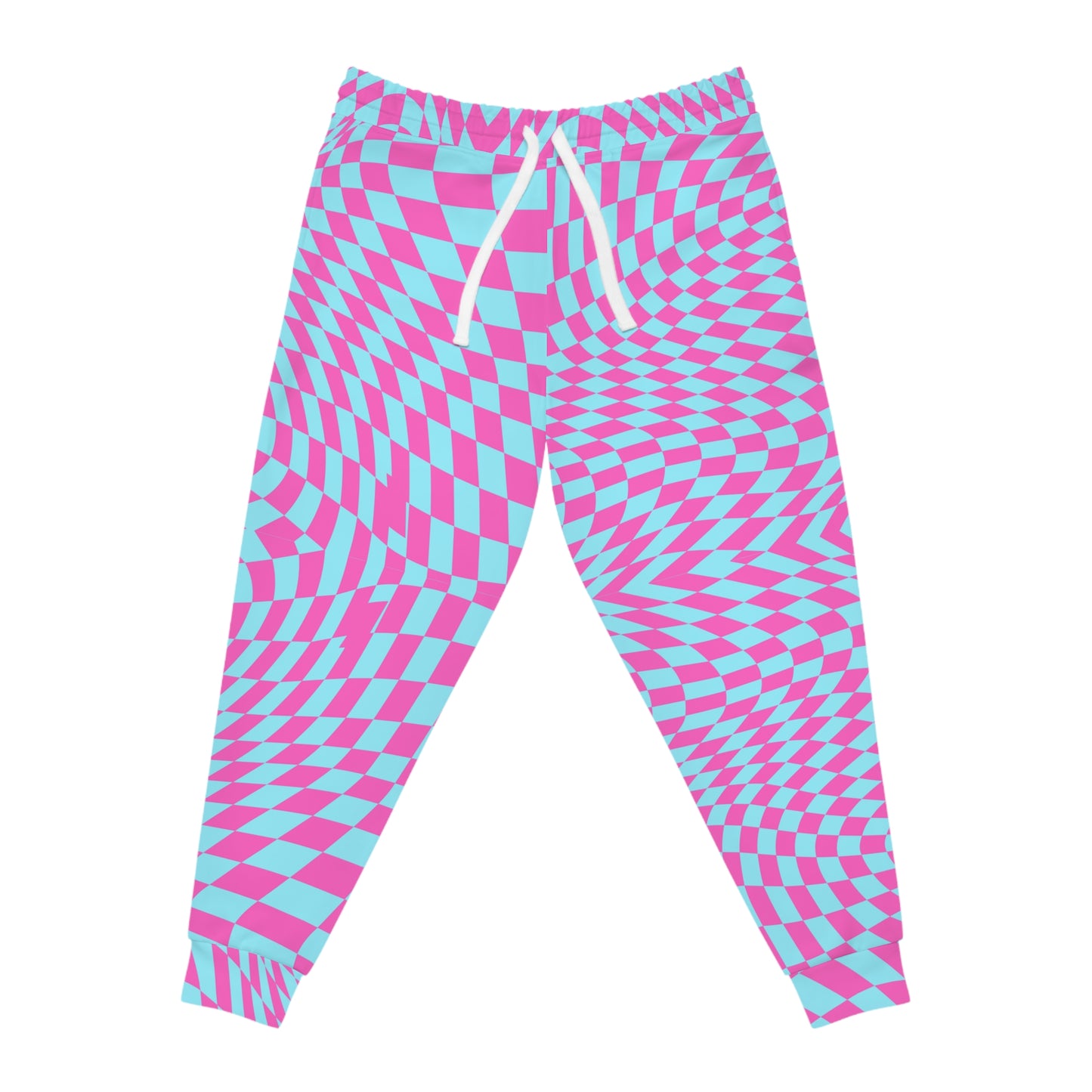 Athletic Joggers (Aqua-Pink Pixels)
