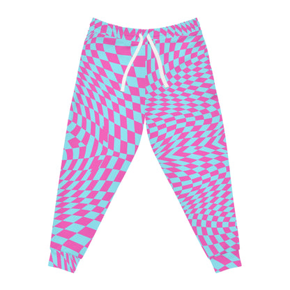 Athletic Joggers (Aqua-Pink Pixels)