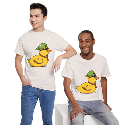Unisex Heavy Cotton Tee (Gangster Duck)