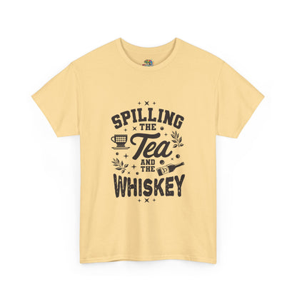 Unisex Heavy Cotton Tee (Spill Tea & Whiskey)