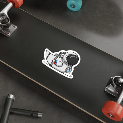 Die-Cut Stickers | Vibrant Art for Personalization (Astronaut Duck)