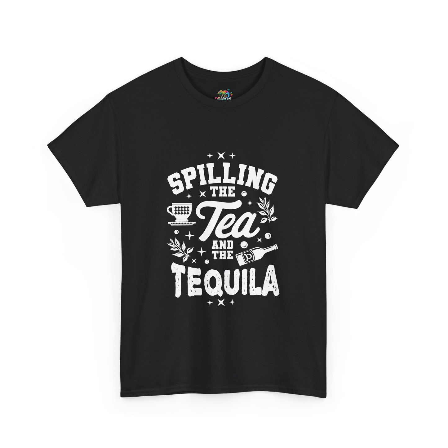 Unisex Heavy Cotton Tee (Spill Tea & Tequila)