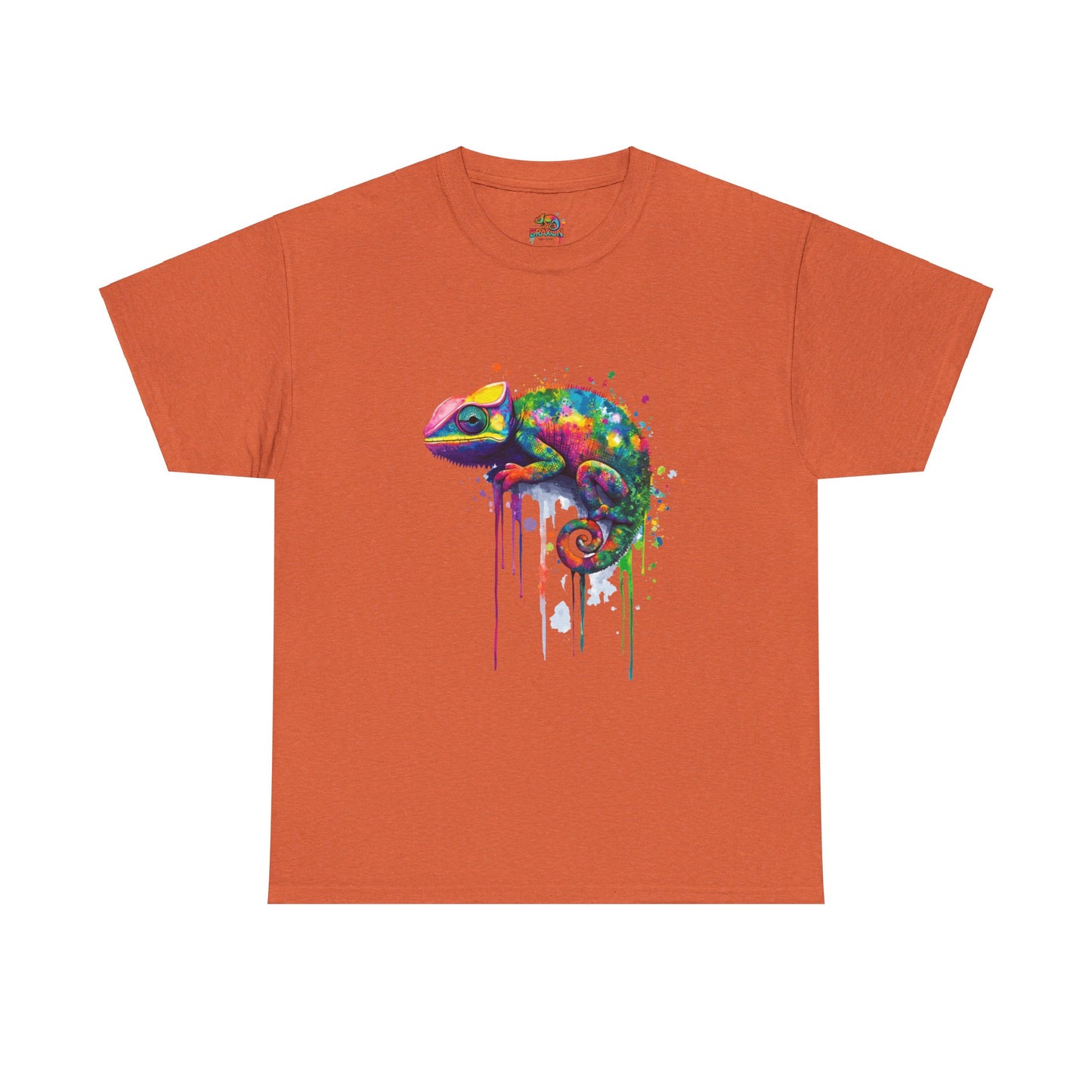 Unisex Heavy Cotton Tee (Realistic Chameleon)