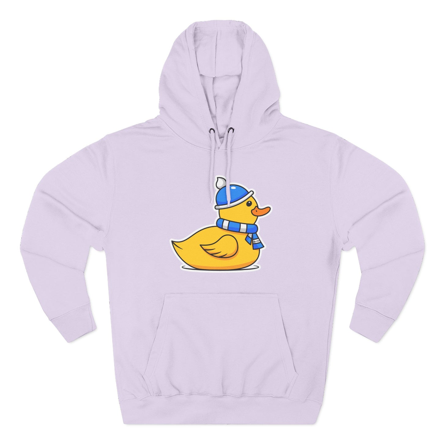 Three-Panel Fleece Hoodie (Chilly Duck)