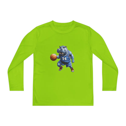 Youth Long Sleeve Competitor Tee (Hippo Baller)