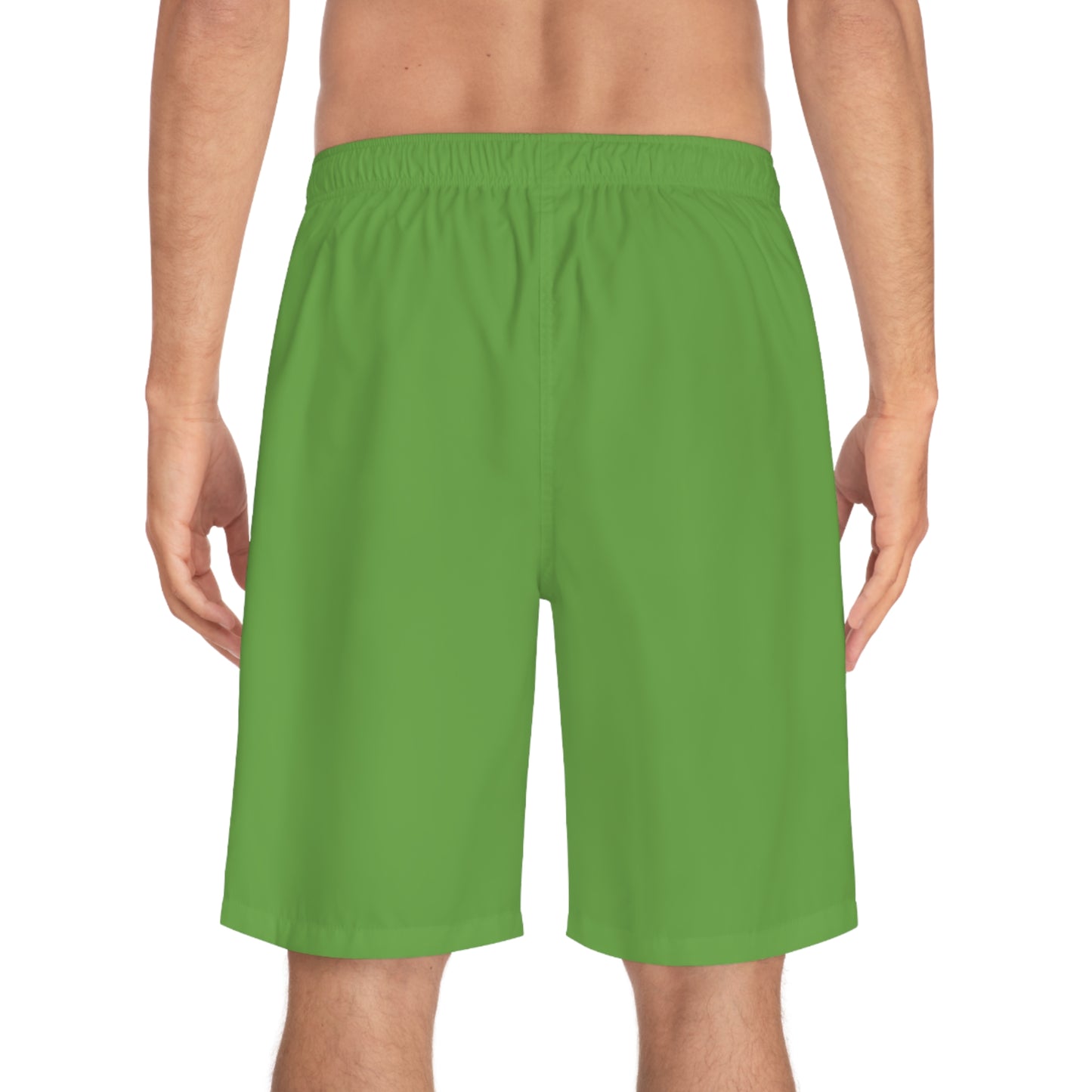 Green Men's Board Shorts (AOP)