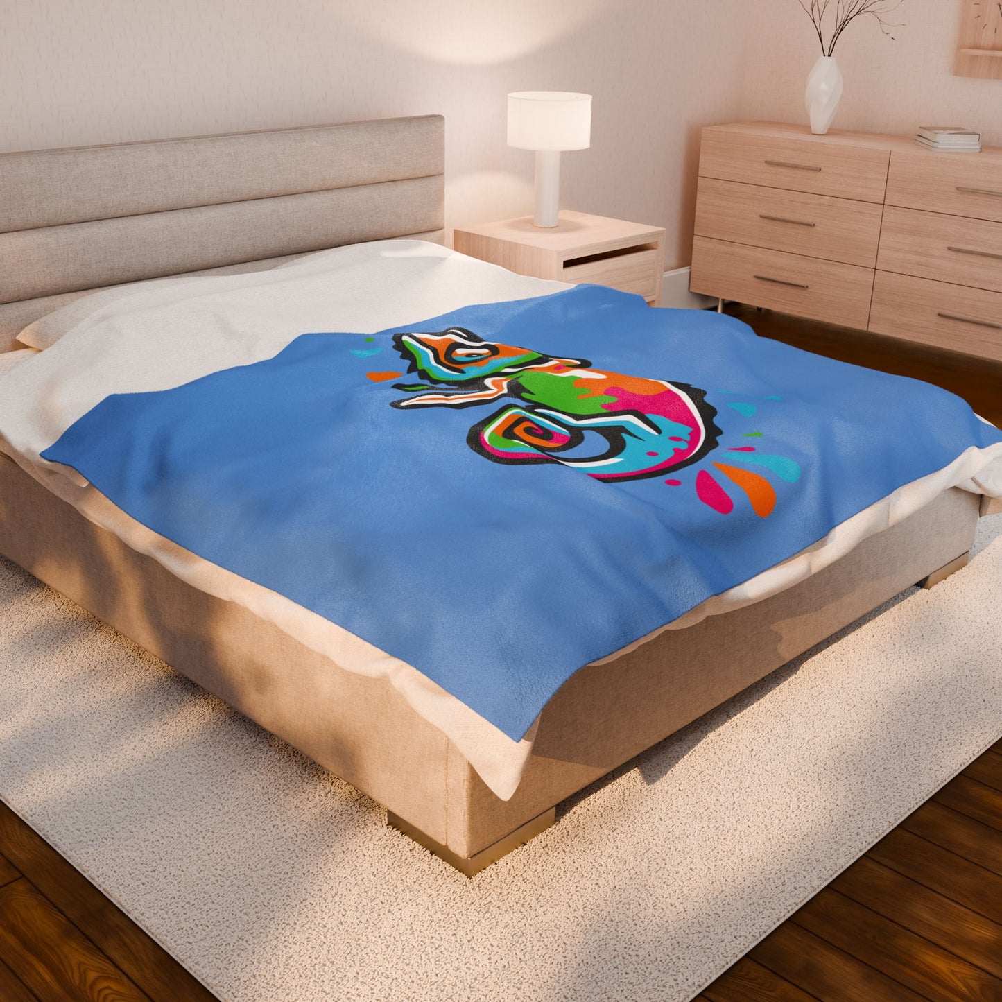 Velveteen Plush Blanket (DC Logo)