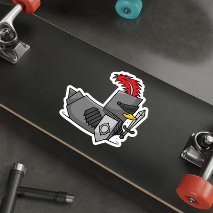 Die-Cut Stickers | Vibrant Art for Personalization (Knight Duck)