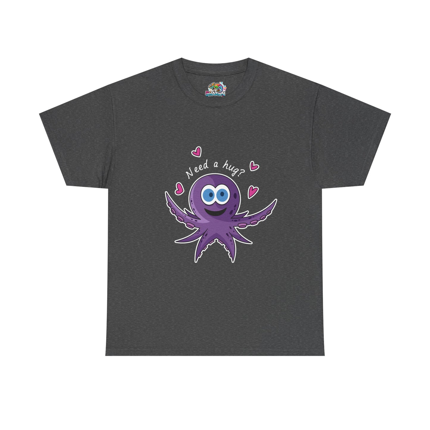 Unisex Heavy Cotton Tee (Octopus Hug)