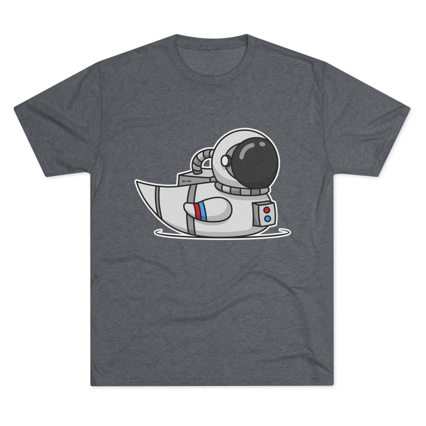 Unisex Tri-Blend Crew Tee (Astronaut Duck)