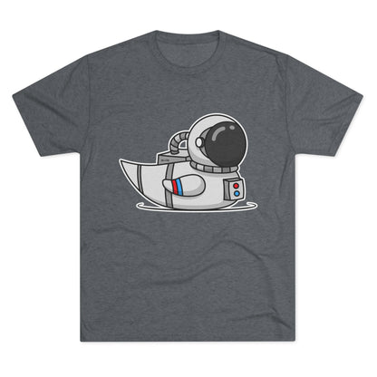 Unisex Tri-Blend Crew Tee (Astronaut Duck)