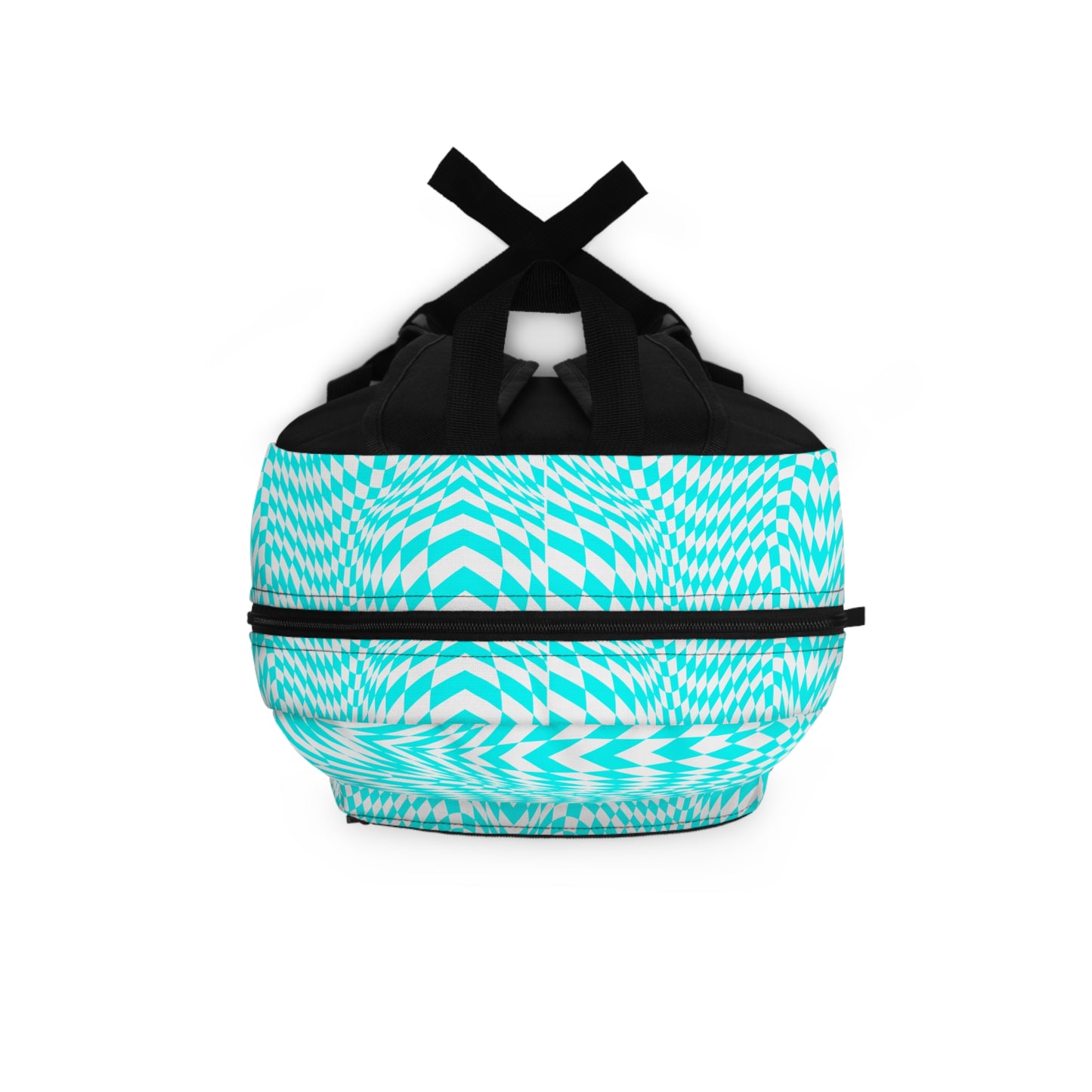 Backpack School Bag (Turquoise pixels)