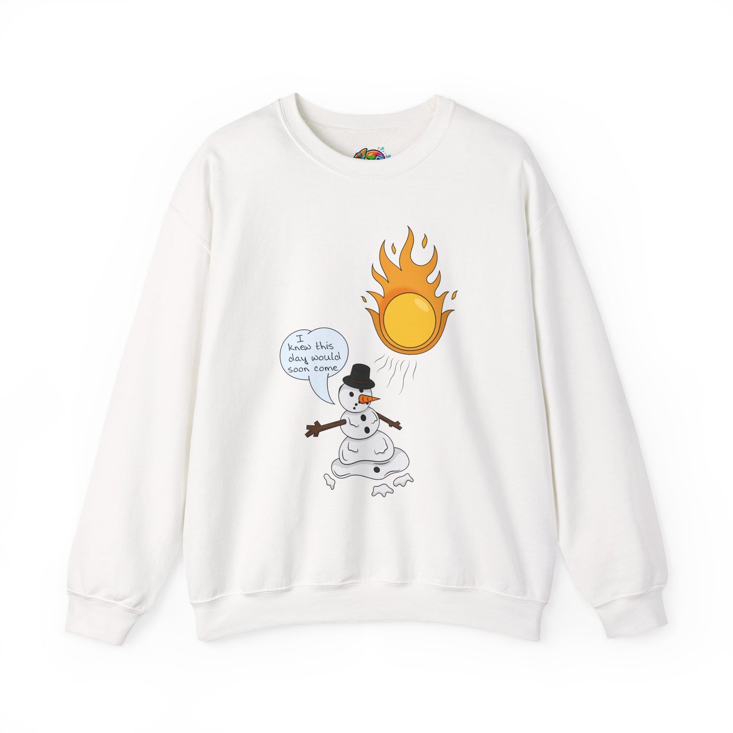 Unisex Heavy Blend™ Crewneck Sweatshirt (Melting Snowman)