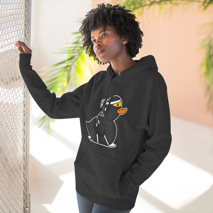 Three-Panel Fleece Hoodie (Ninja Duck)
