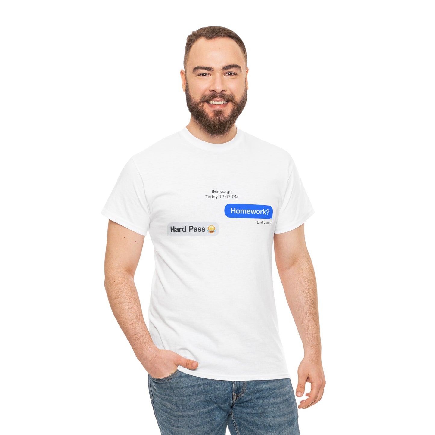 Unisex Heavy Cotton Tee (Homework? Hard Pass)