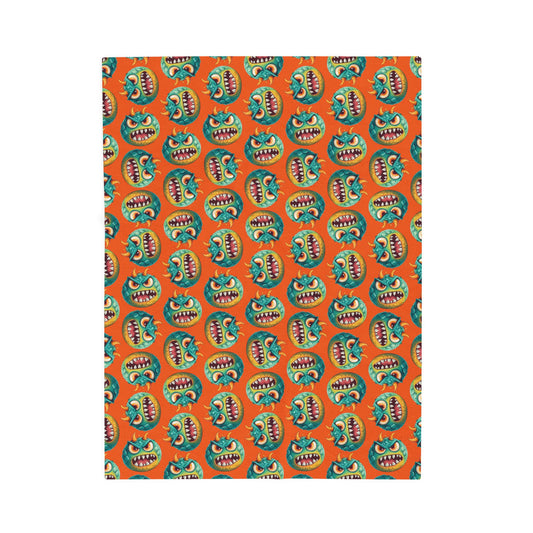 Velveteen Plush Blanket (Green Monster 2)