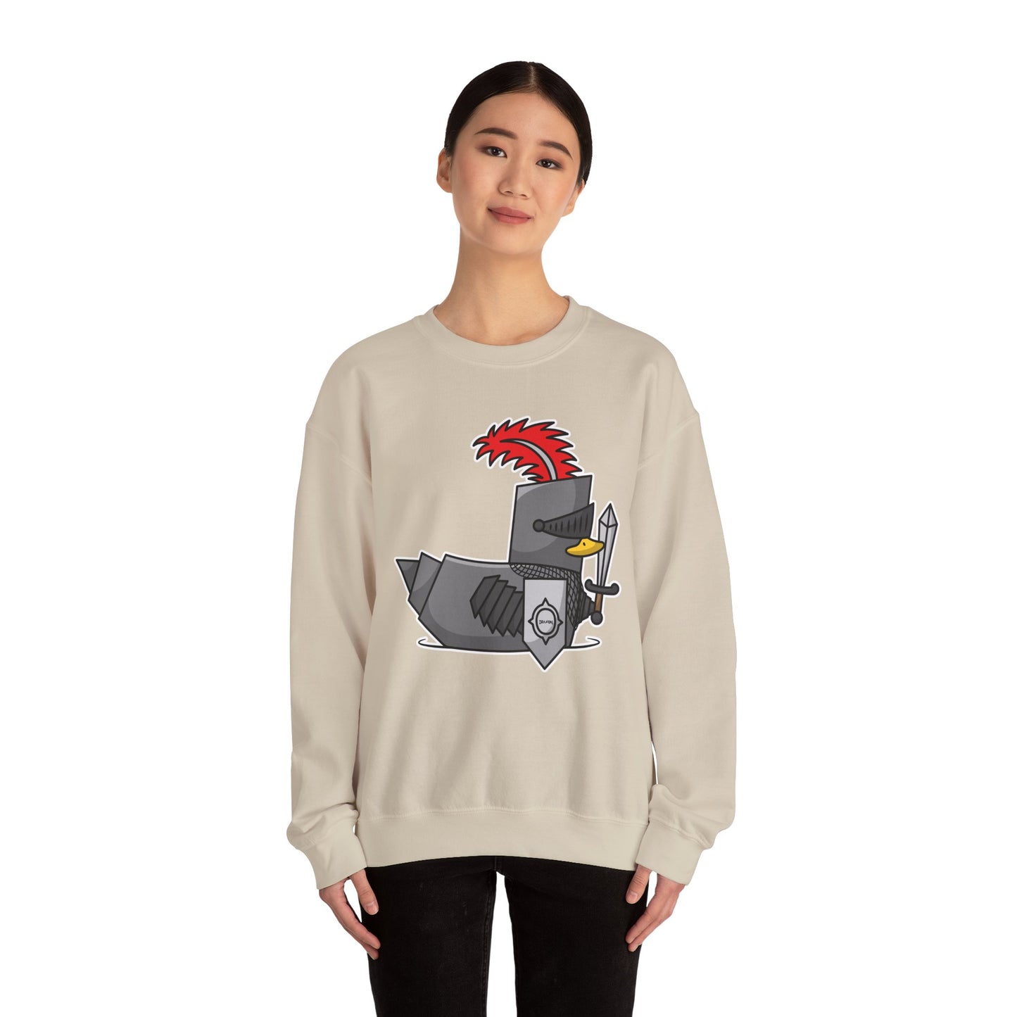 Unisex Heavy Blend™ Crewneck Sweatshirt (Knight Duck)