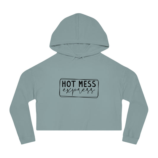 Women’s Cropped Hooded Sweatshirt (Hot Mess Express)