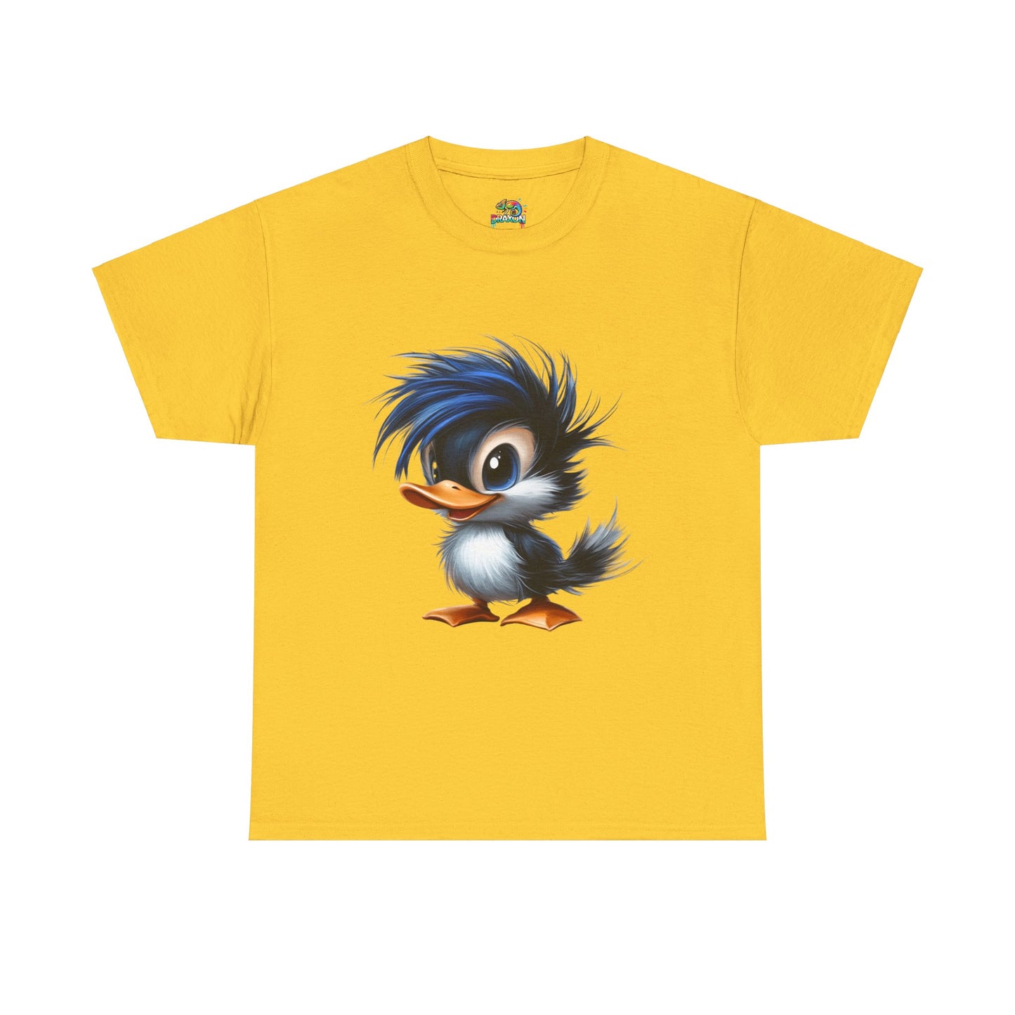 Unisex Heavy Cotton Tee (Blue Hair Duck)