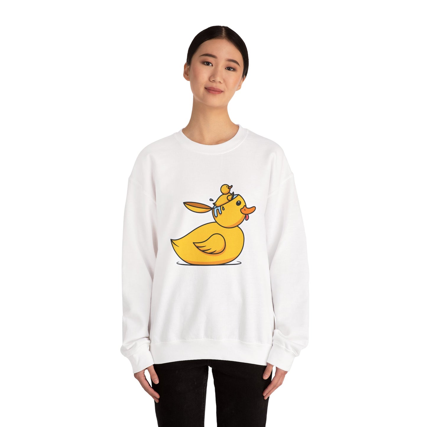 Unisex Heavy Blend™ Crewneck Sweatshirt (Duck Bird Brain)
