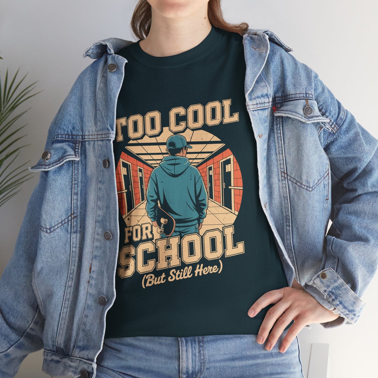 Unisex Heavy Cotton Tee (Too Cool For School)