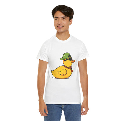 Unisex Heavy Cotton Tee (Gangster Duck)