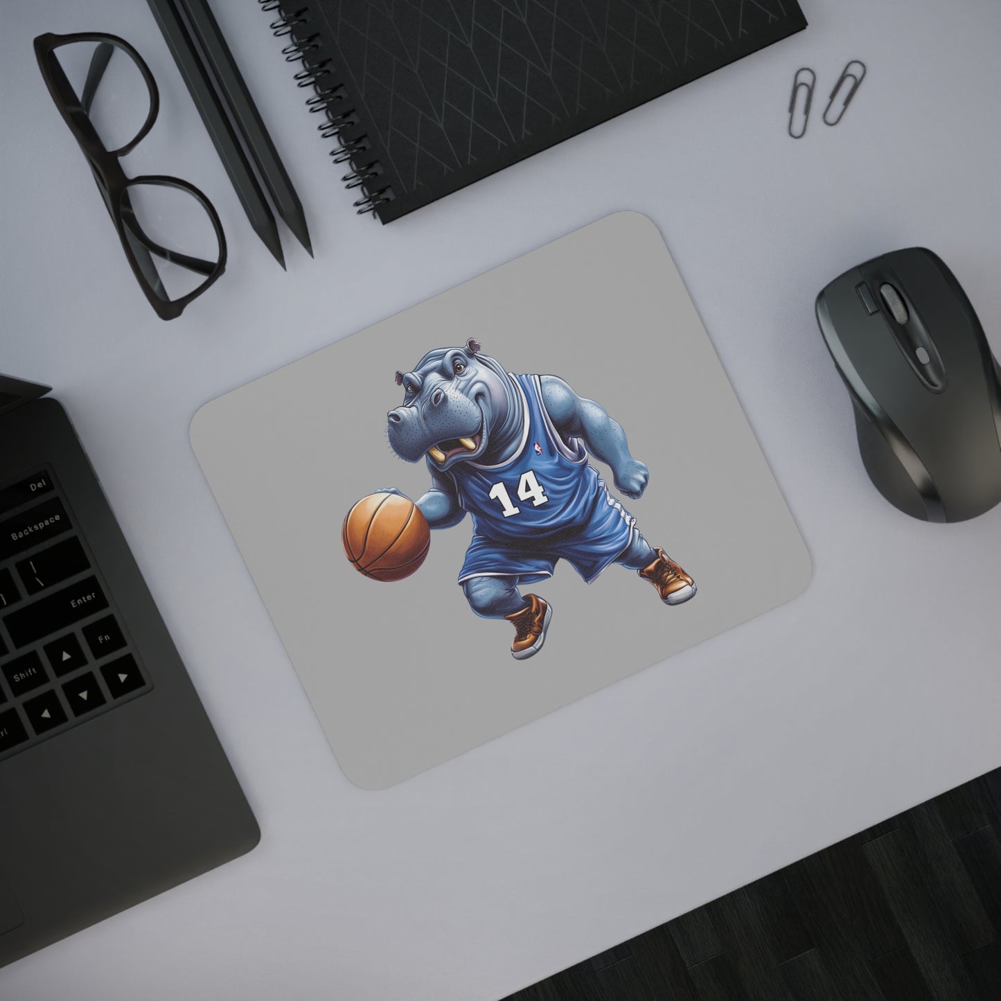 Desk Mouse Pad (Hippo Baller)