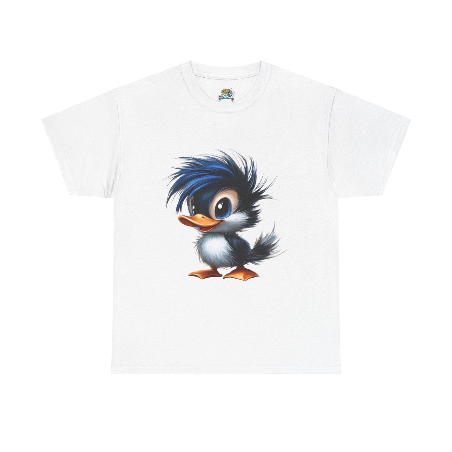 Unisex Heavy Cotton Tee (Blue Hair Duck)