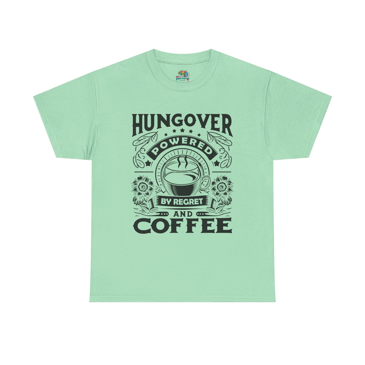 Unisex Heavy Cotton Tee (Hungover - Powered by Coffee)