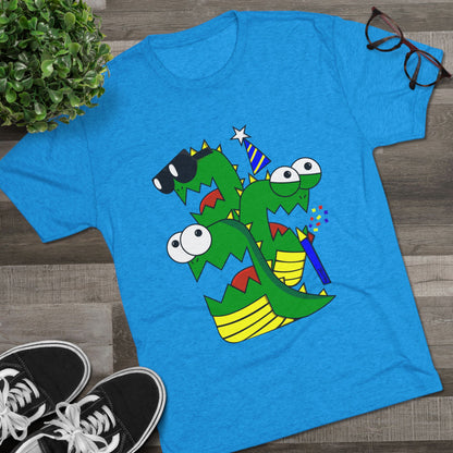 Unisex Tri-Blend Crew Tee (Larry the Snake thing)