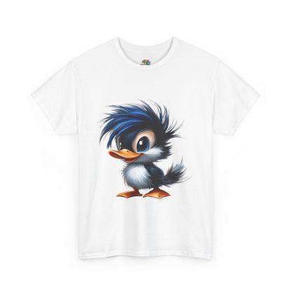 Unisex Heavy Cotton Tee (Blue Hair Duck)