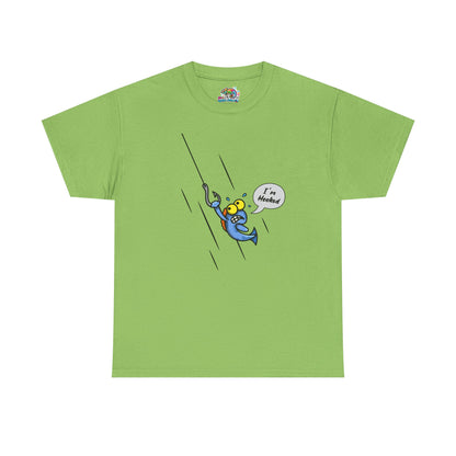 Unisex Heavy Cotton Tee (Fishing Hooked)