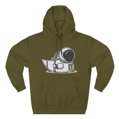 Three-Panel Fleece Hoodie (Astronaut Duck)