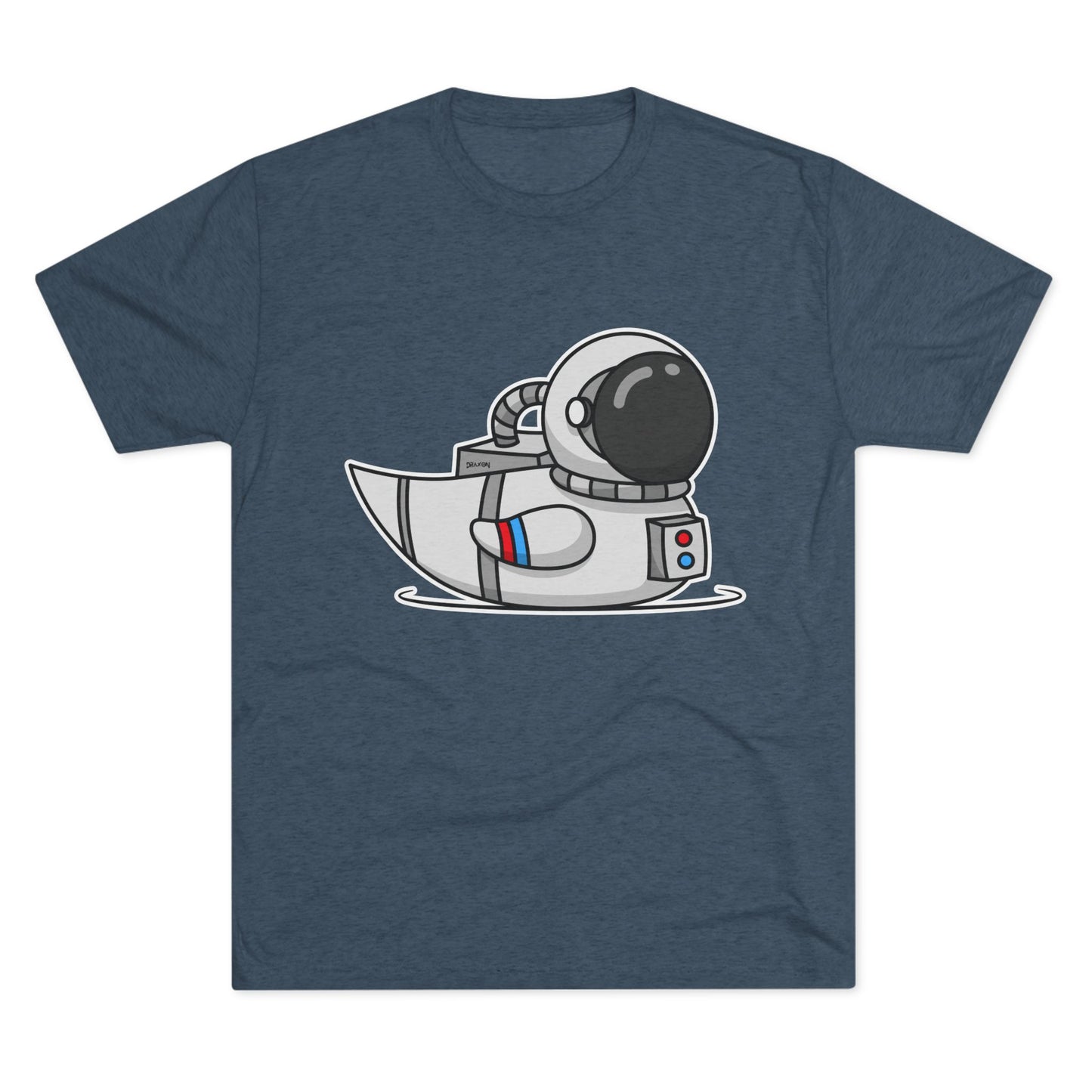Unisex Tri-Blend Crew Tee (Astronaut Duck)