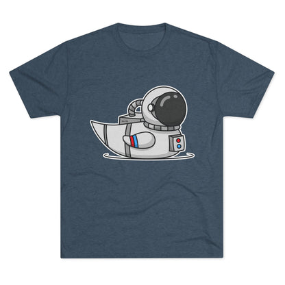 Unisex Tri-Blend Crew Tee (Astronaut Duck)