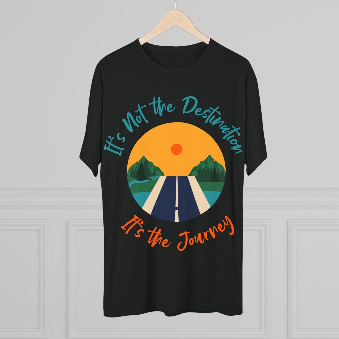 Unisex Tri-Blend Crew Tee (It's not Destination, It's Journey)