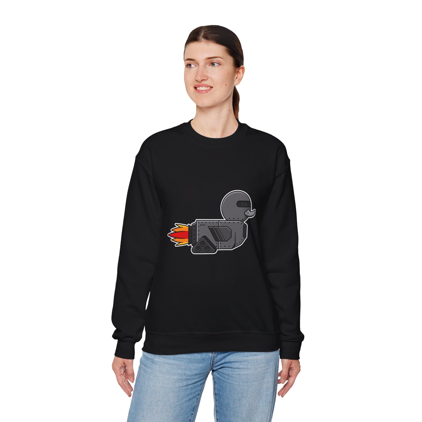 Unisex Heavy Blend™ Crewneck Sweatshirt (Robot Duck)