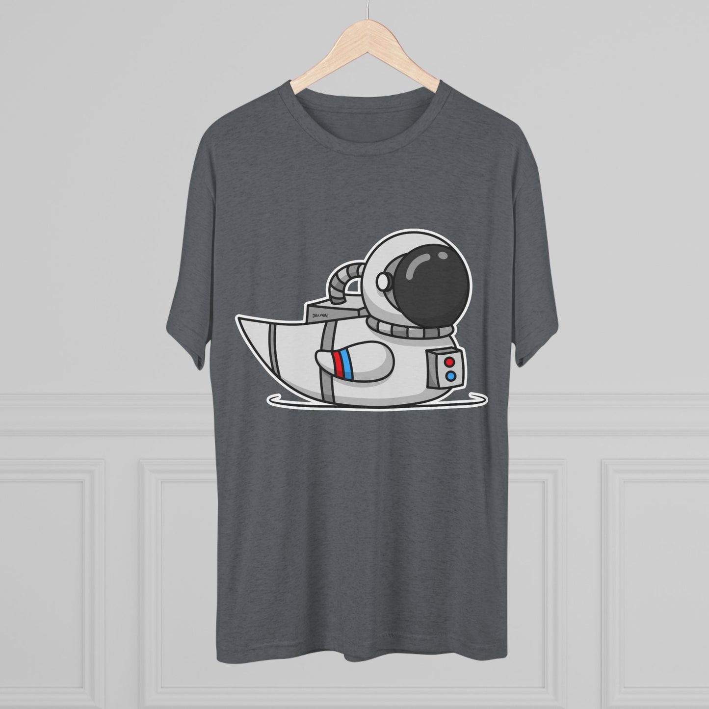 Unisex Tri-Blend Crew Tee (Astronaut Duck)