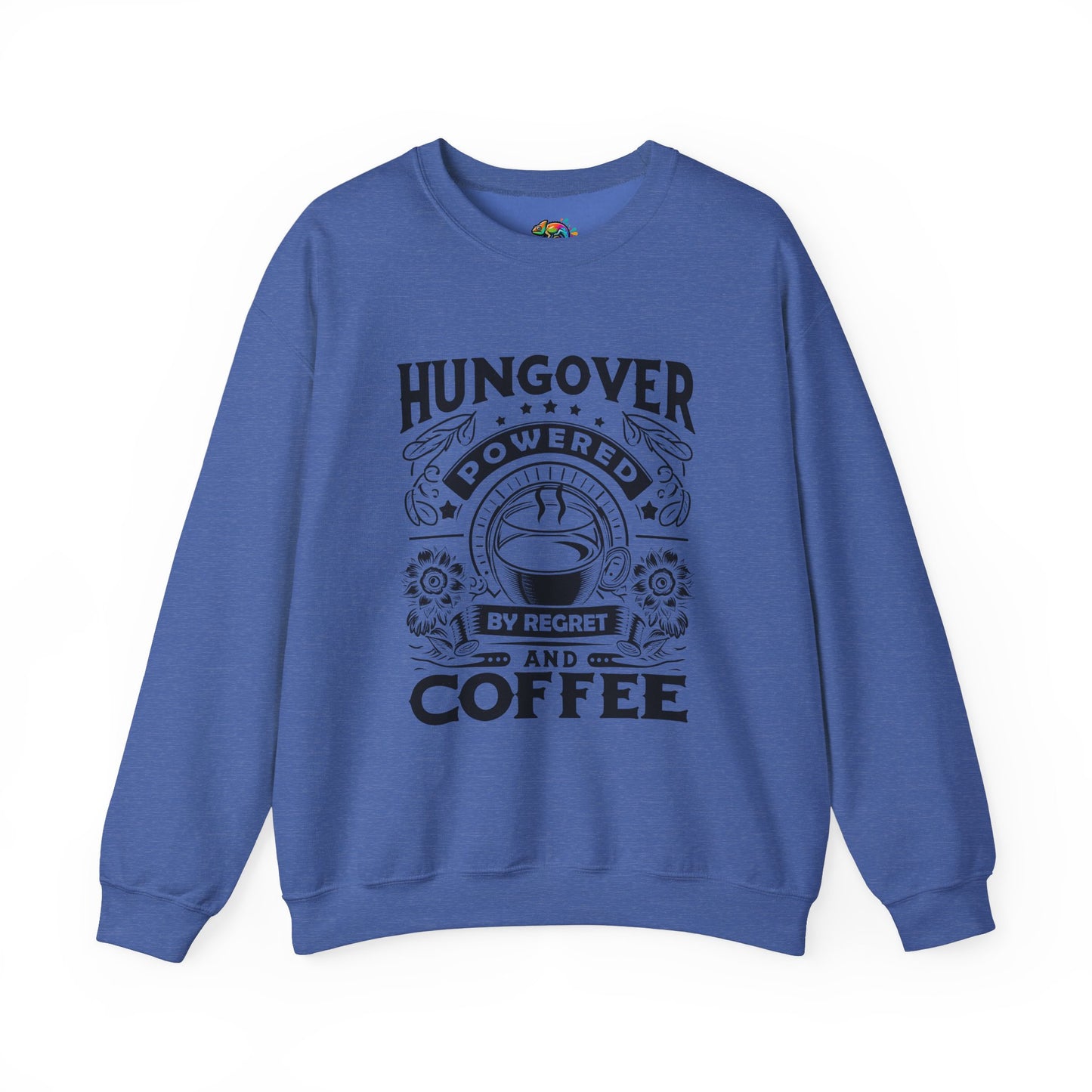 Unisex Heavy Blend™ Crewneck Sweatshirt (Hungover - Powered by Coffee)