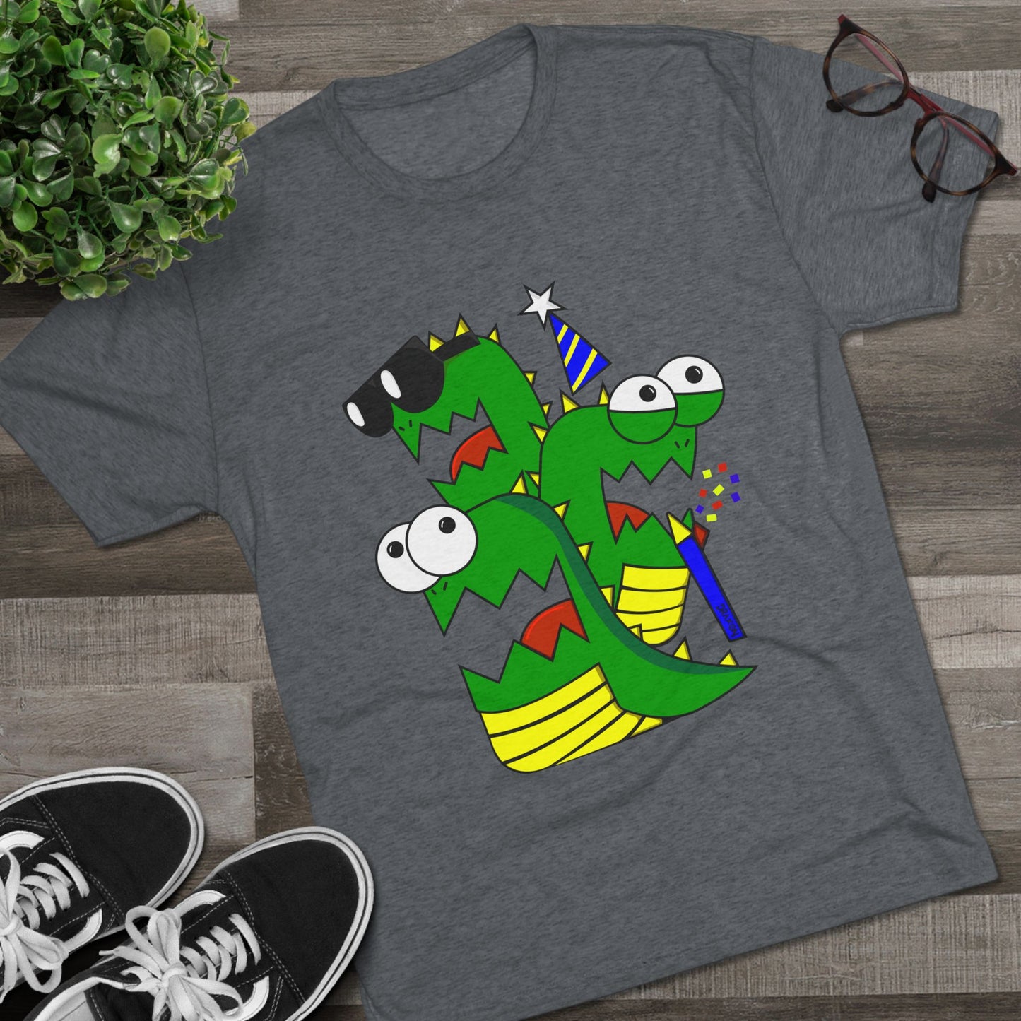Unisex Tri-Blend Crew Tee (Larry the Snake thing)