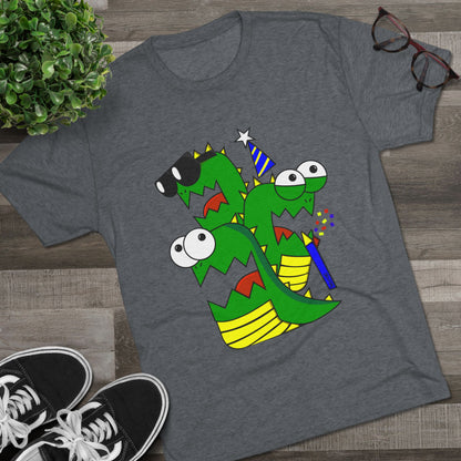 Unisex Tri-Blend Crew Tee (Larry the Snake thing)
