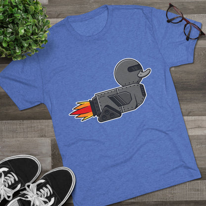 Unisex Tri-Blend Crew Tee (Robot Duck)