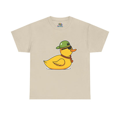 Unisex Heavy Cotton Tee (Gangster Duck)
