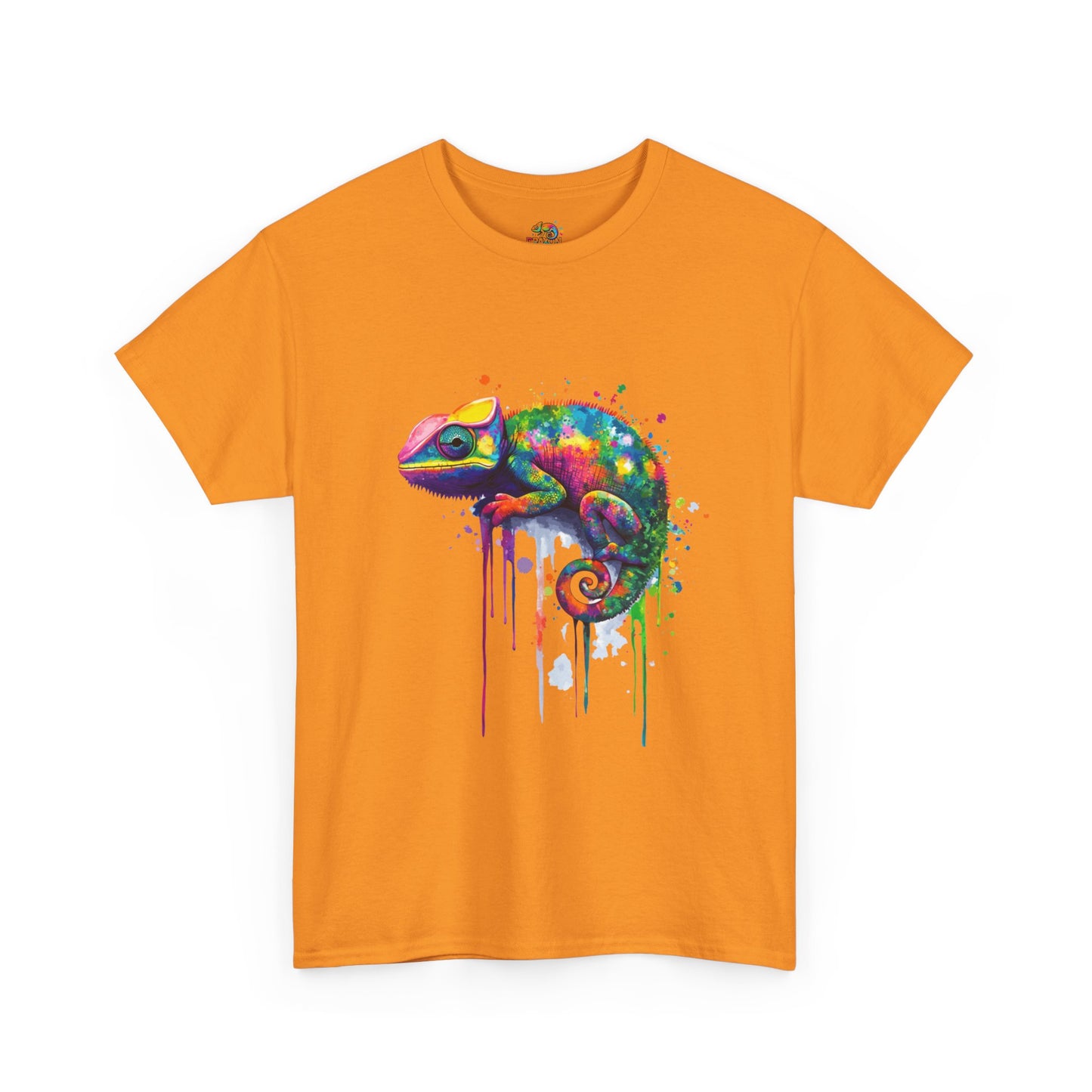 Unisex Heavy Cotton Tee (Realistic Chameleon)